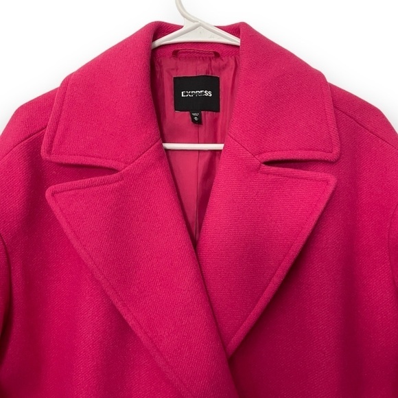 Express Wool Blend Jacket | Pink | Size M - Picture 3 of 9